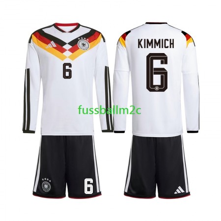 Fußballtrikots Deutschland Joshua Kimmich 6 Kinder Heim Trikotsatz WM 2026 Langarm Fußballtrikots Deutschland Joshua Kimmich 6 Kinder Heim Trikotsatz WM 2026 Langarm